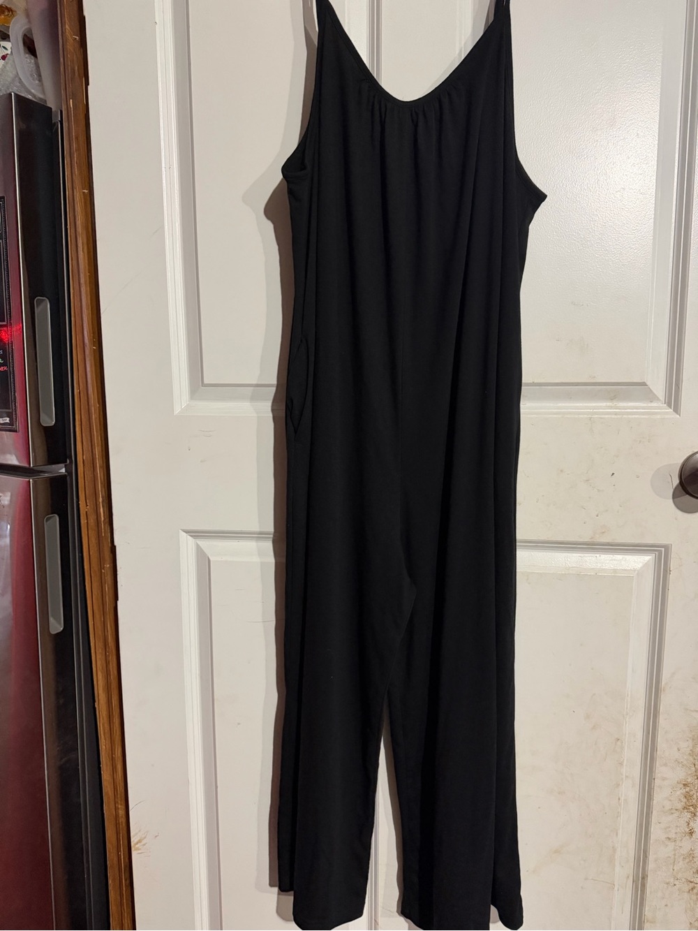 Black Sleeveless Wide-Leg Jumpsuit